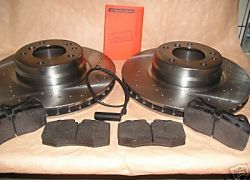 Brzdná sada predná dierované kotúče BMW E38