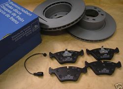 Brzdové kotúče predné ATE + platničky predné BMW E34 + E32