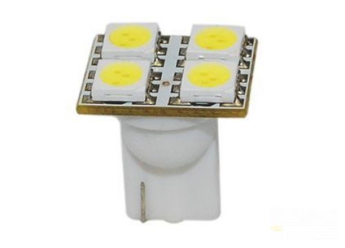 LED autožiarovka 4xSMD T10, biela