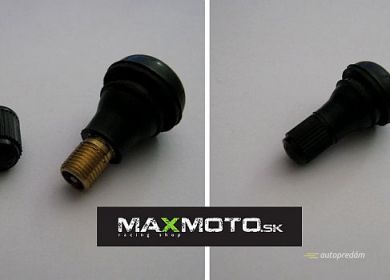 Ventil kolesa štvorkolky - čierny, krátky