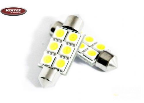 LED autožiarovka CAN-BUS sulfitka biela 6xSMD, 37mm