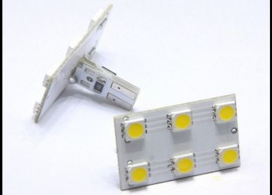 LED autožiarovka 6xSMD5050 W5W T10 CAN-BUS