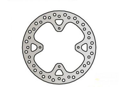 Brzdový kotúč zad. NG474 HONDA XR 650 R