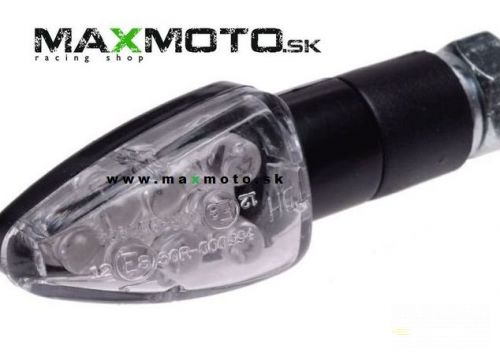 LED smerovky E8 8LED MINI čierne / carbon, 2ks