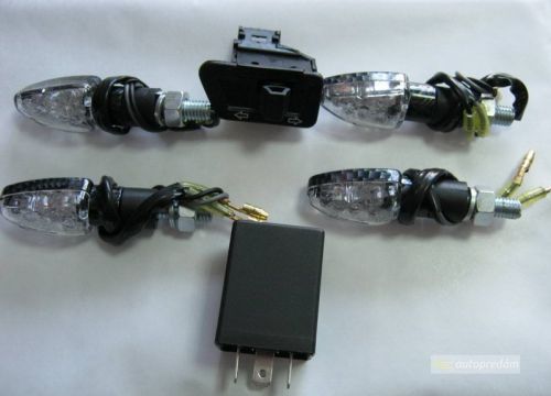 LED smerovky MINI pre homologizáciu štvorkoliek, motoriek