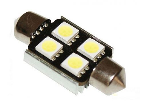 LED žiarovka sulfit, 31mm 4xSMD 5050 C5W C10W CAN-BUS