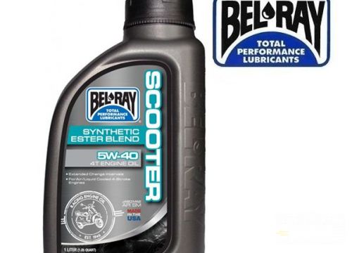 Motorový olej Bel Ray Scooter Synthetic Ester Blend 4T 5W-40 1l