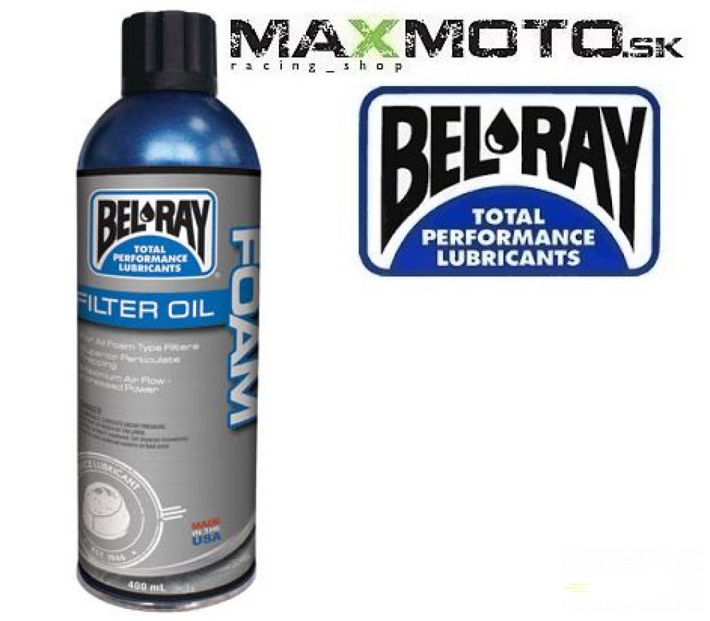 Olej na vzduchové filtre BEL RAY Foam Filter Oil Spray