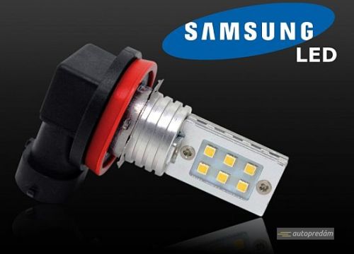 LED autožiarovka H8 Power Led 12W Samsung 2323 chip