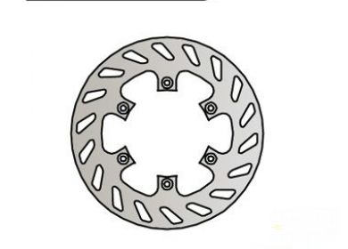 Brzdový kotúč KAWASAKI KLX 300 zadný