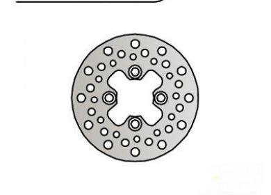 Predný brzdový kotúč YAMAHA RAPTOR 660, 700, WARIOR, 3GD-2582T-00-00, 3GD-2582T-10-00