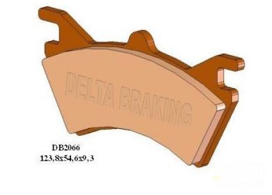 Brzdové obloženie POLARIS Sportsman 500, zadné, DELTA