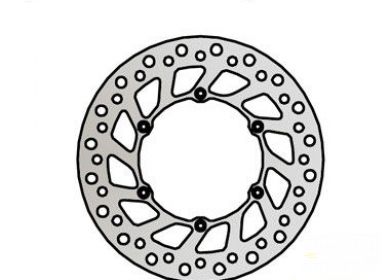Brzdový kotúč pred. NG675 YAMAHA 125/250/450, SUZUKI 125/250/350