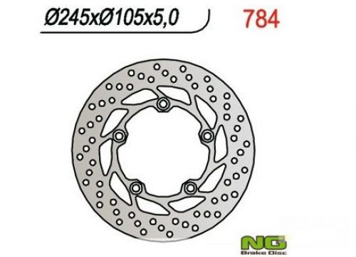 Brzdový kotúč zad. NG784 YAMAHA FZ6 600, MT-03 660, FZ1 1000