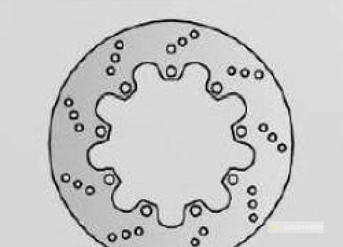 Brzdový kotúč pred. NG185 KAWASAKI KLR 600