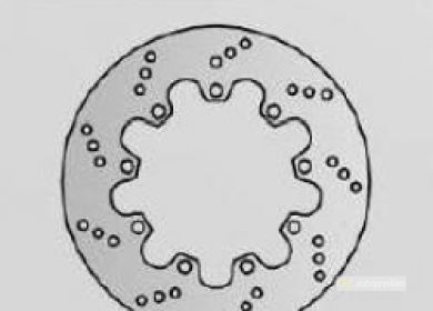 Brzdový kotúč pred. NG185 KAWASAKI KLR 600