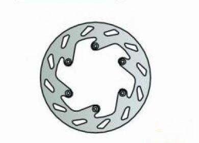 Brzdový kotúč zad. NG141 HUSABERG, KTM 125-660