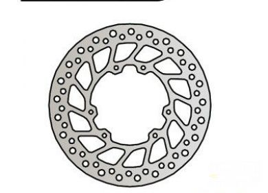 Brzdový kotúč pred. NG066 HONDA CR 125/500 R, XL 600 R