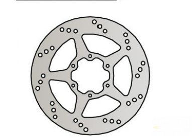 Brzdový kotúč pred. NG437 HONDA CRM 125R, MTX 125