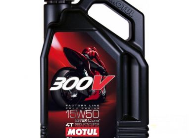 Olej MOTUL 300V 4T 15W50 4L FACTORY LINE ROAD