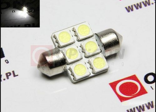 LED žiarovka sulfit 31mm 6xSMD5050 C5W C10W