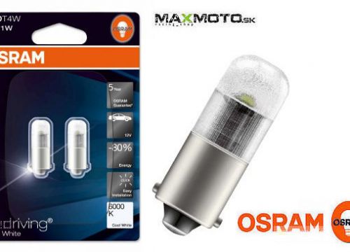 LED žiarovka OSRAM RIVING COOL WHITE 6000K 1W 12V BA9S T4W