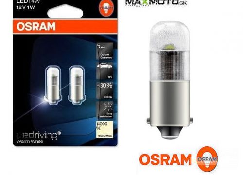 LED žiarovka OSRAM RIVING WARM WHITE 4000K 1W 12V BA9S T4W