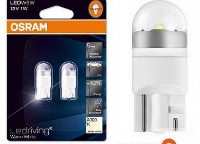 LED žiarovka OSRAM RIVING WARM WHITE 4000K 1W 12V W2.1X9.5D W5W