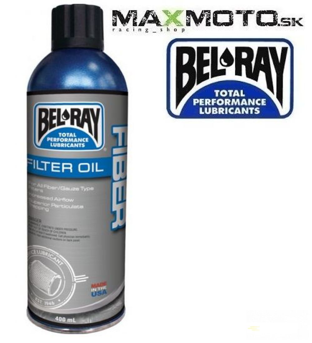 Olej na vzduchové filtre BEL RAY Fiber Filter Oil 400ml
