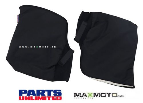Návleky rúk na riadidlá štvorkolky PARTS UNLIMITED, čierne - pár