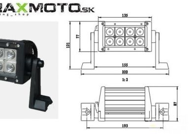 LED panel LB0001, 1680Lm, 8x3W, 222mm