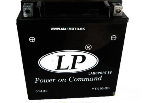 Batéria LP YTX16-BS, 12V, 14Ah, 152x88x161