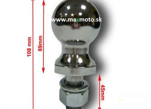 Ťažná guľa / zariadenie pre štvorkolky MMG, úchyt 19mm, guľa 50m