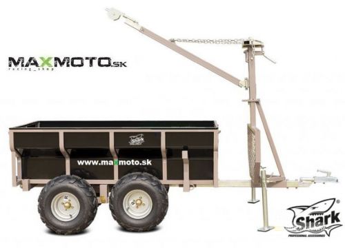 Vozík pre štvorkolky UTV/ malotraktor, SHARK WOOD 1500, čierny