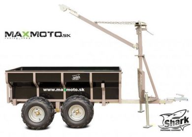 Vozík pre štvorkolky UTV/ malotraktor, SHARK WOOD 1500, čierny