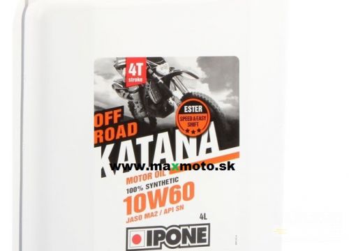 Motorový olej IPONE KATANA OFF ROAD 100% SYNTETIC 10W60 4L+1L