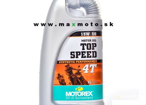 Motorový olej MOTOREX TOP SPEED 4T 15W50, 1L