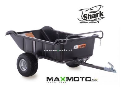 Vozík pre štvorkolky SHARK GARDEN 680, čierny