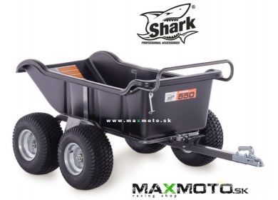 Vozík pre štvorkolky SHARK GARDEN 550, čierny