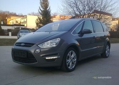 Ford S-Max TITANIUM 2,0TDCI 120kW/163k, polokoža, hnedá met.