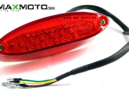 Zadné LED svetlo pre športové štvorkolky, univerzálne, červené