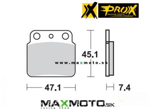 Brzdové obloženie ARCTIC CAT DVX 400, KAWASAKI KSF, KFX400, zadné
