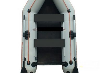 KOLIBRI KM-280P nafukovací čln s pevnou skladacou podlahou -sivý