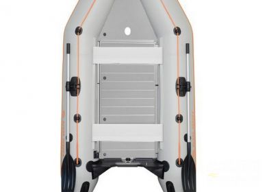 KOLIBRI KM-330 D, vystužená hliníková podlaha, sivý