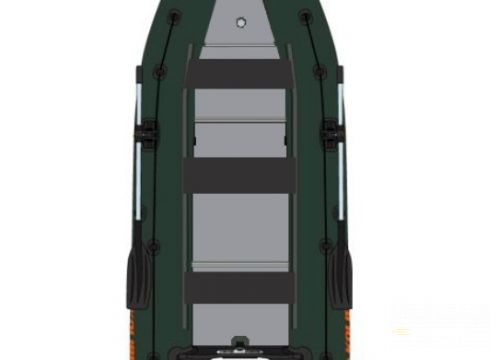 KOLIBRI KM-400 DSL, vystužená hliníková podlaha - zelený