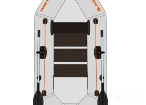 KOLIBRI K-220 nafukovací čln s lamelovou podlahou - sivý