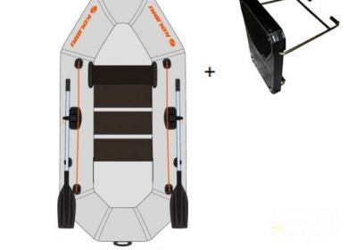 KOLIBRI K-260T nafukovací čln s lamel. podlahou + držiak motora