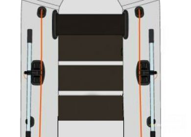 KOLIBRI K-220 nafukovací čln s lamelovou podlahou - šedý