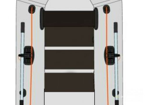 KOLIBRI K-290TP Profi nafukovací čln s pevnou podlahou + držiak - šedý