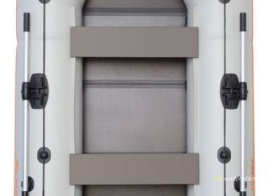 Čln Kolibri KM-260 D šedý, nafukovací kýl, pevná podlaha